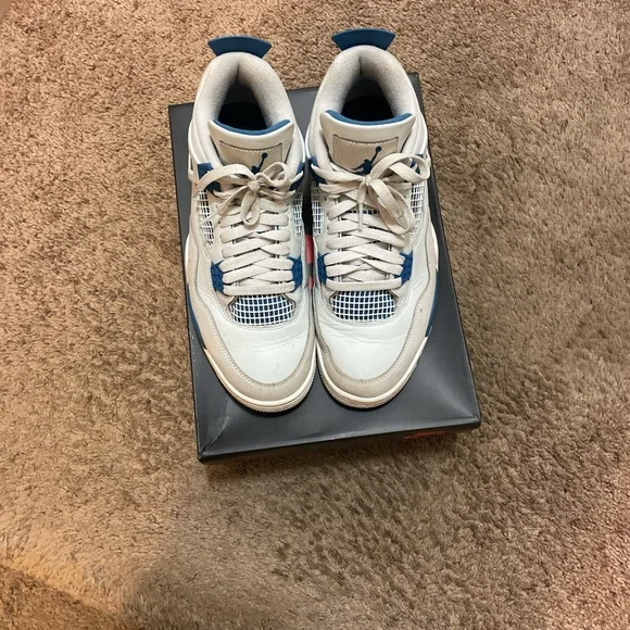 Military blue Jordan fours